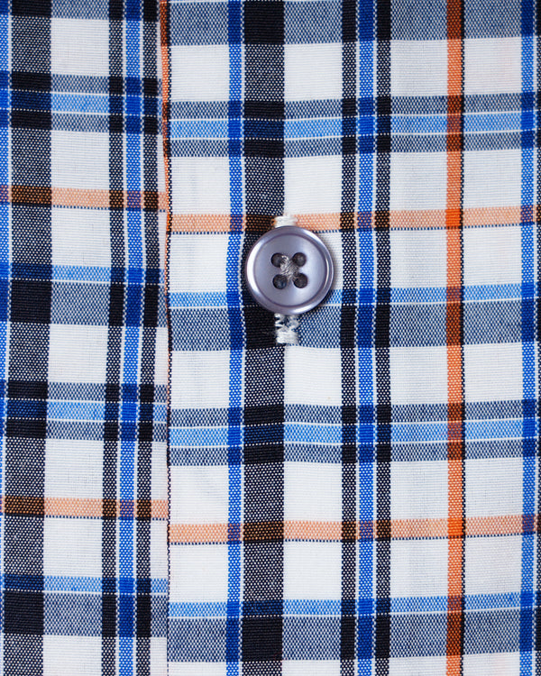 Check Patterned Short Sleeve Regular Fit Shirt (2282)