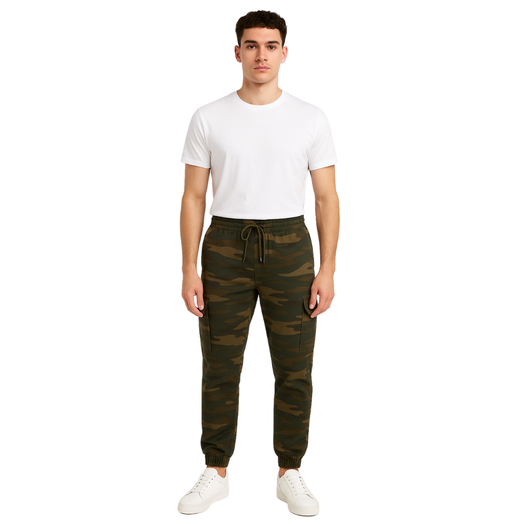 Men's Cargo Camo Joggers 2200