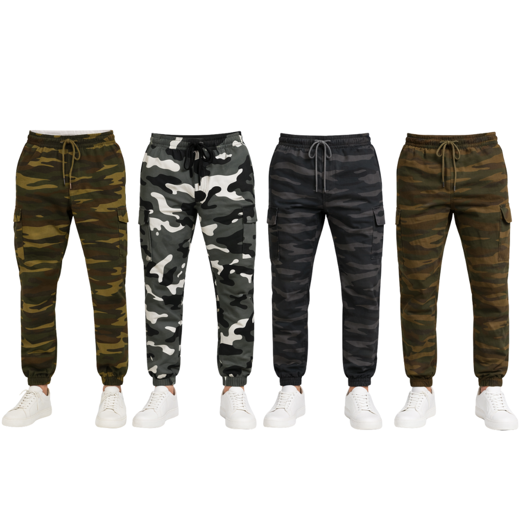 Men's Cargo Camo Joggers 2200