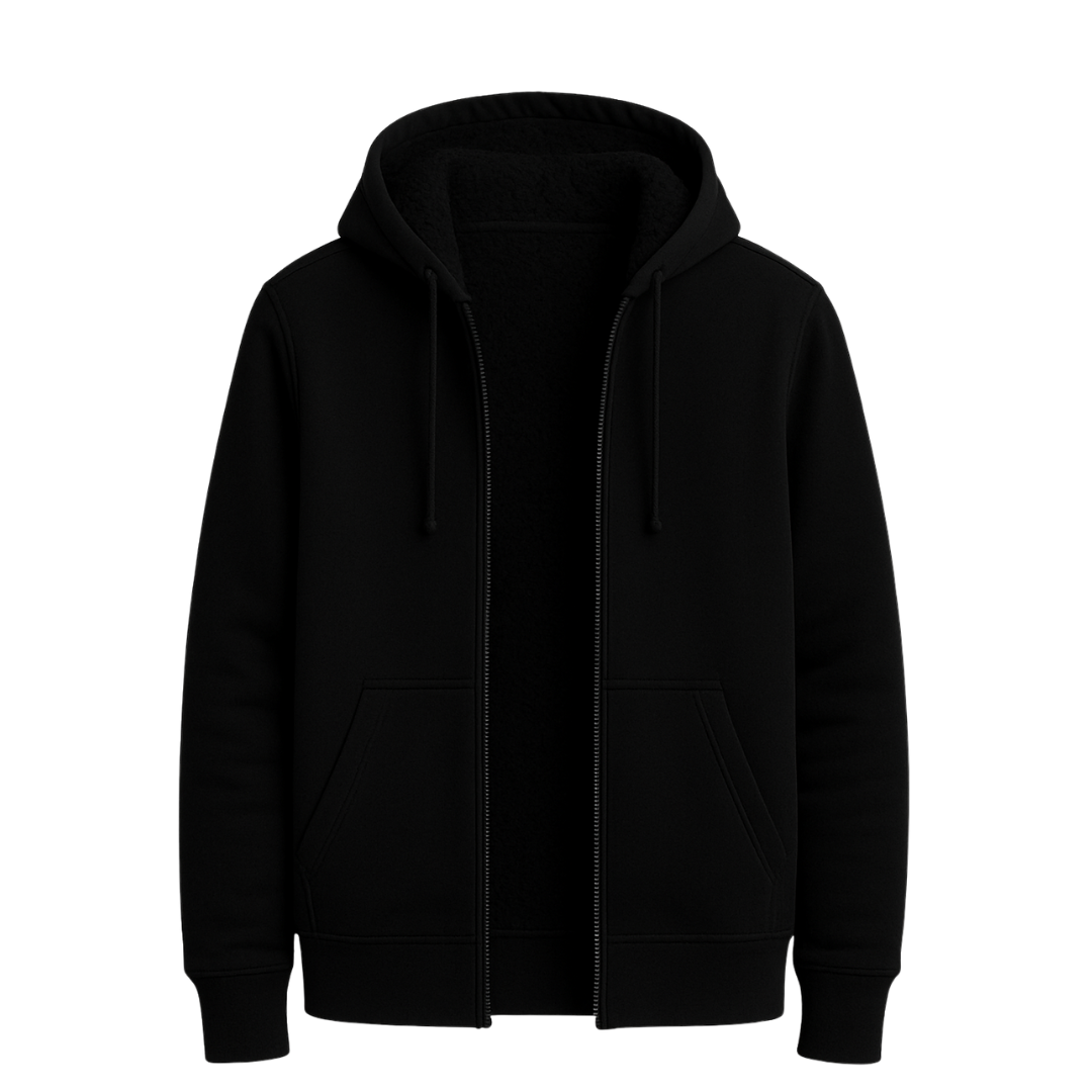 Sherpa-Lined Fleece Hoodie 2432