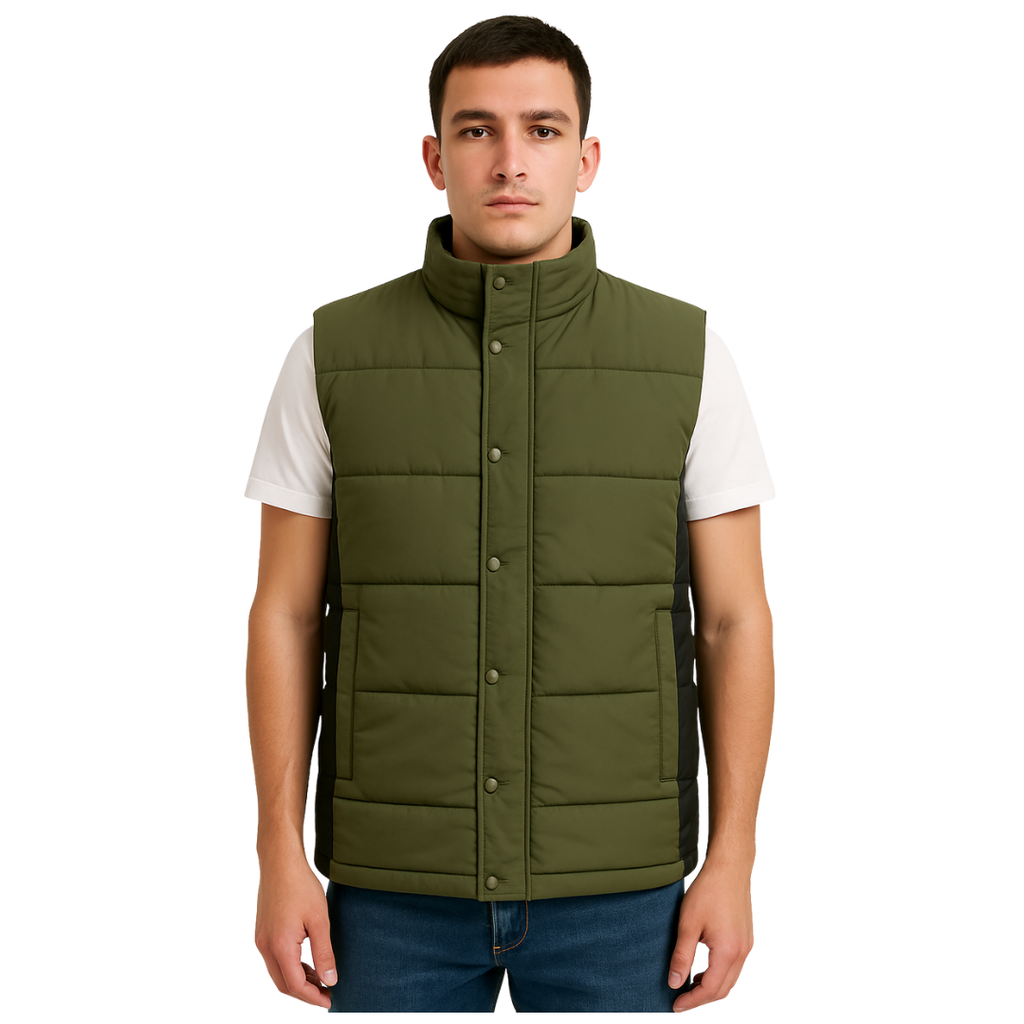Sleeveless Quilted Puffer Jacket 2436
