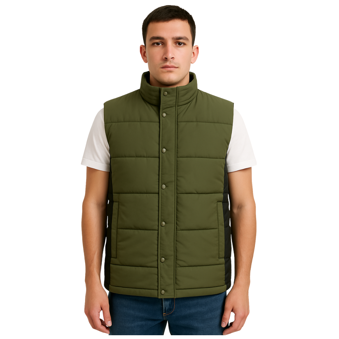 Sleeveless Quilted Puffer Jacket 2436