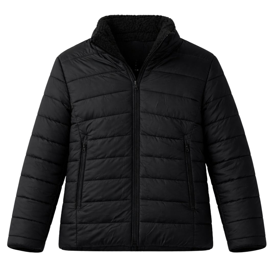 Sherpa-Lined Fleece Padded Jacket 2434