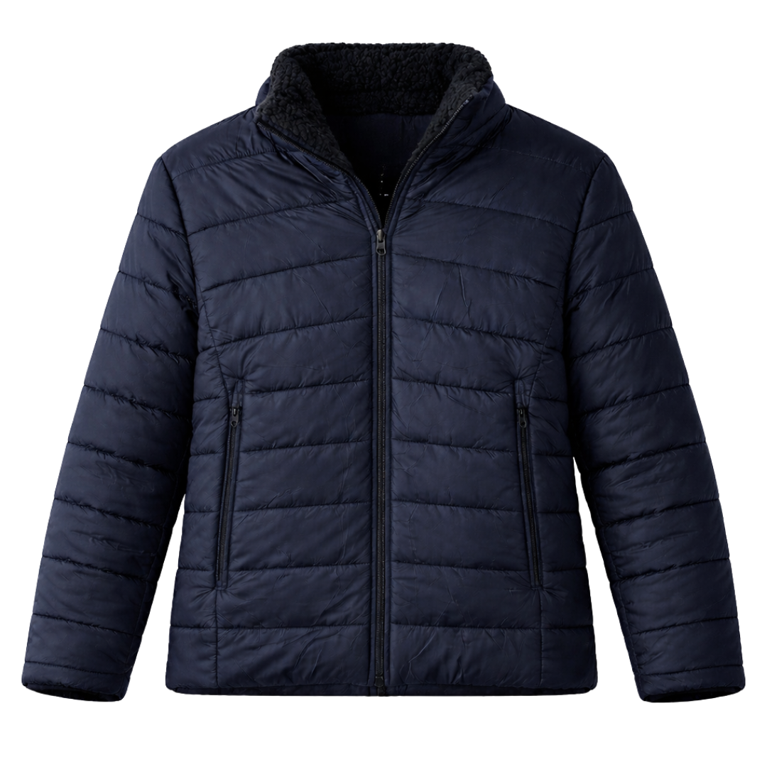 Sherpa-Lined Fleece Padded Jacket 2434
