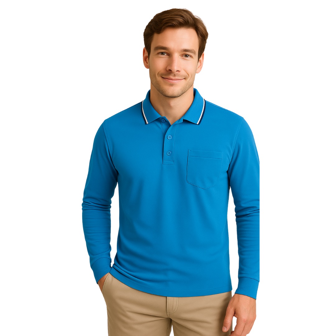 Long Sleeves Pique Polo 2400