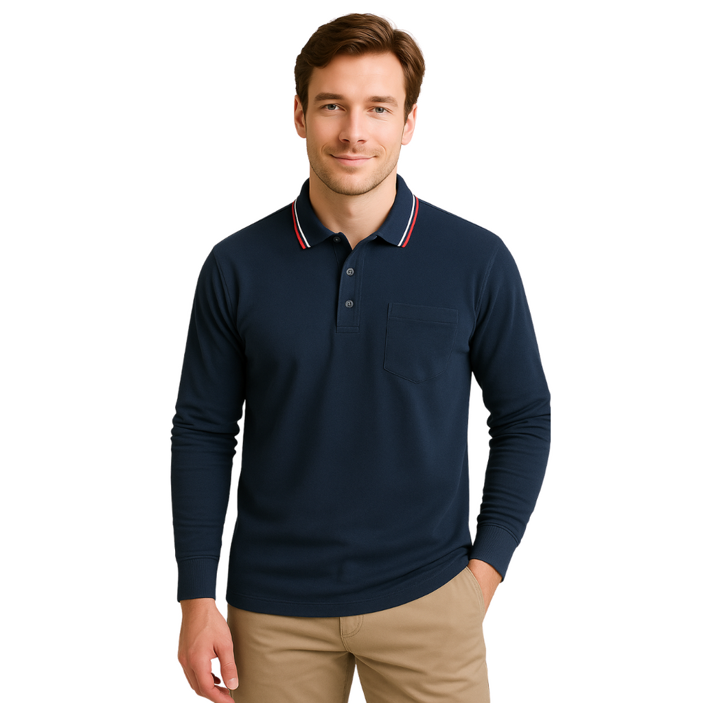 Long Sleeves Pique Polo 2400