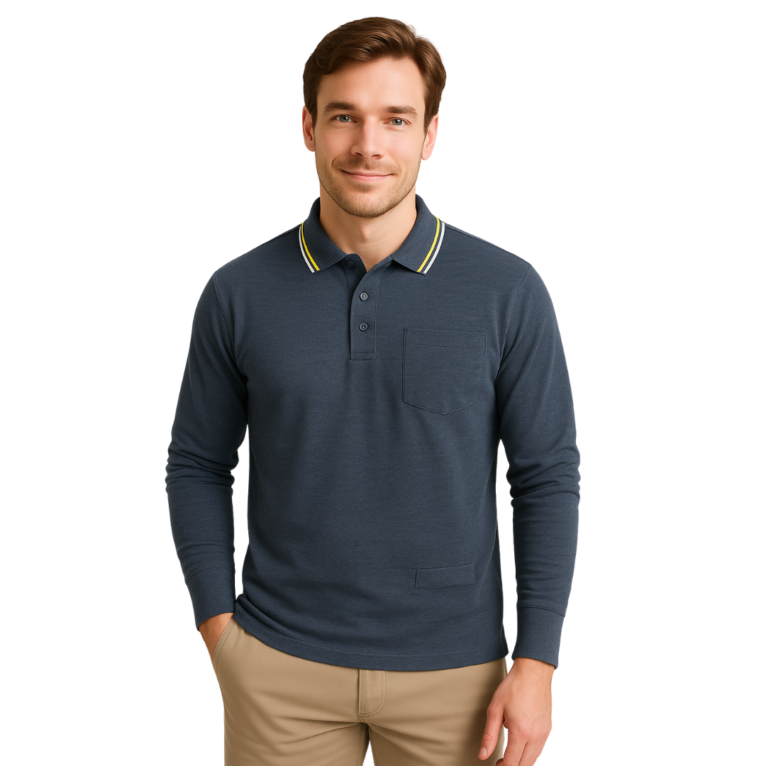 Long Sleeves Pique Polo 2400 – Frenchies