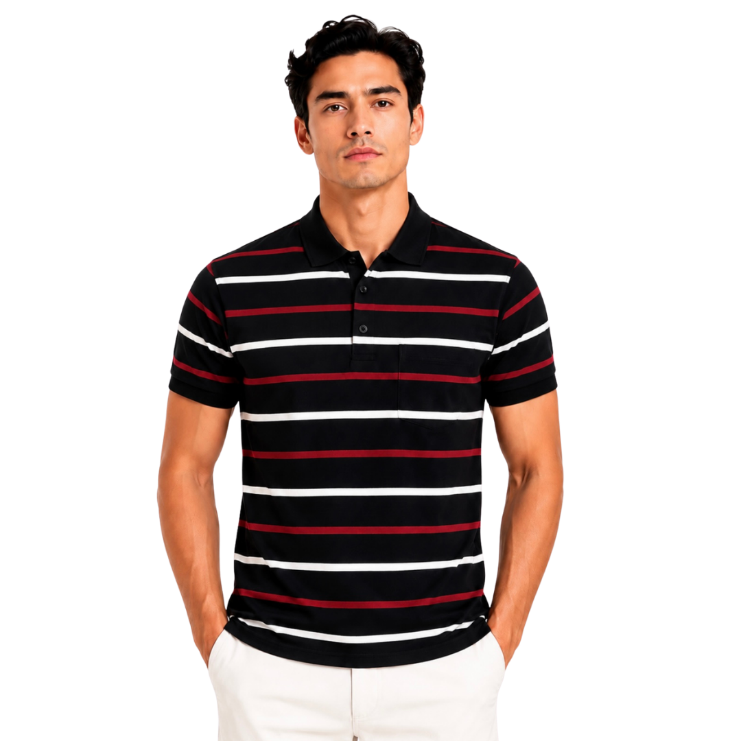 Striped Polo Shirt