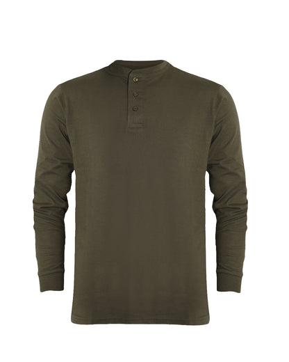 Long Sleeve Henley T-Shirt 2334