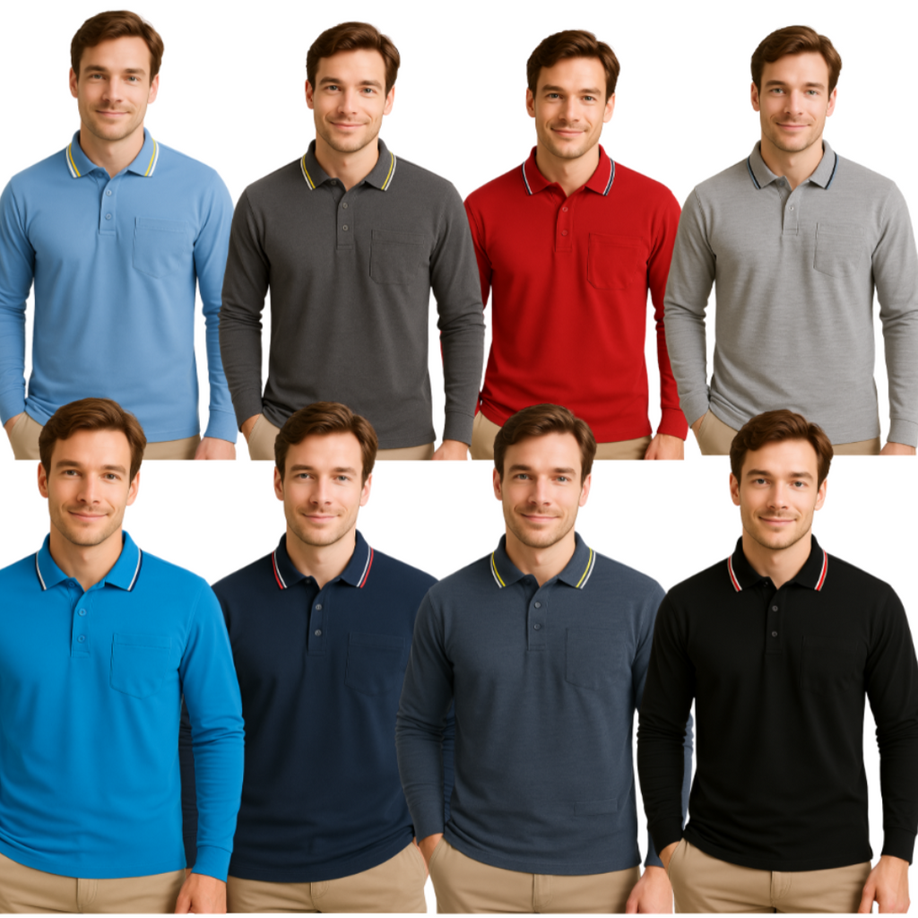 Long Sleeves Pique Polo 2400
