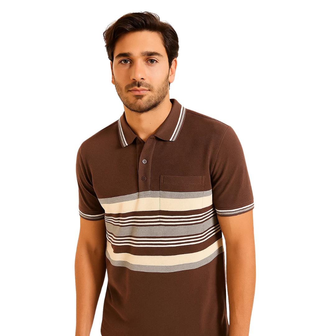 Double Tip Collar Polo Shirt