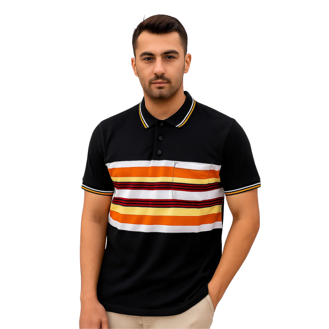 Double Tip Collar Polo Shirt