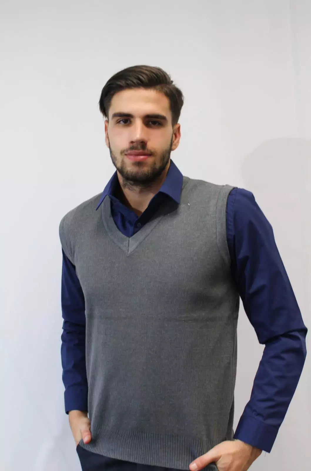 Sleeveless V-Neck Sweater