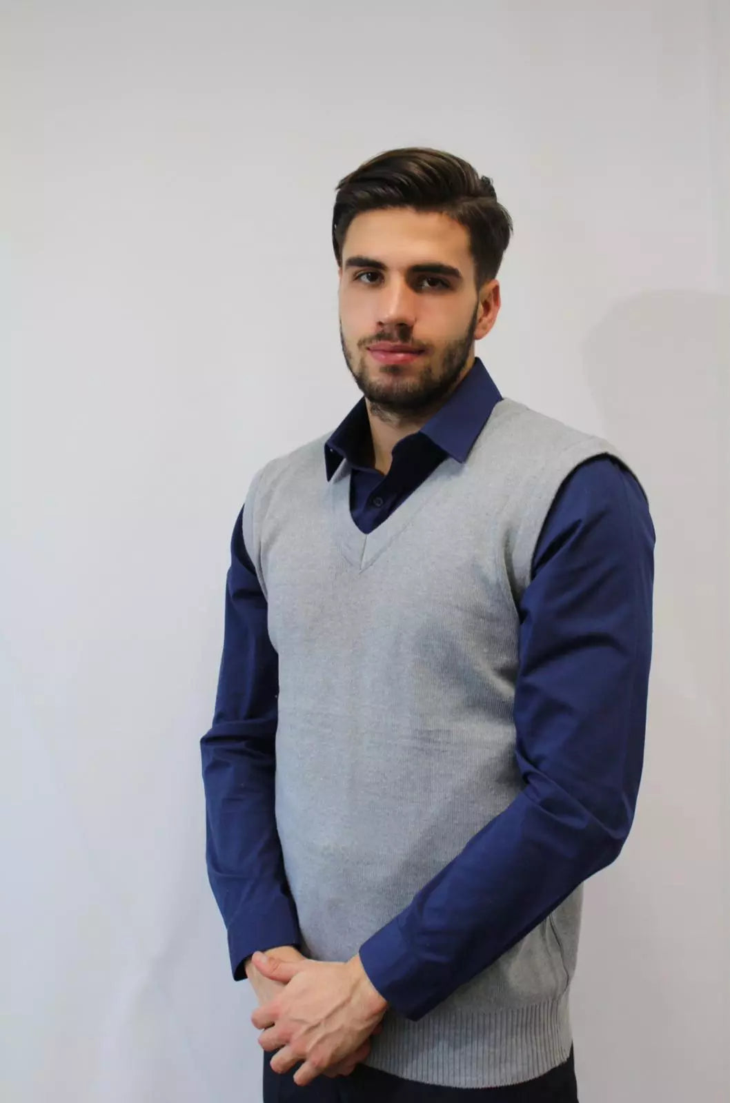 Sleeveless V-Neck Sweater