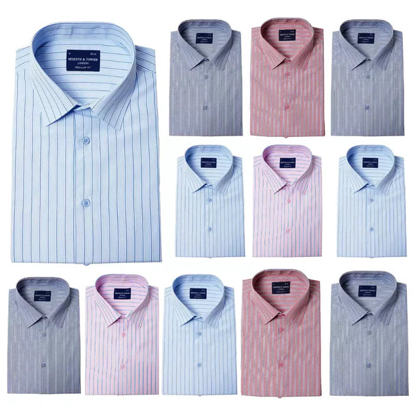 Striped Half Sleeves Shirt 2280