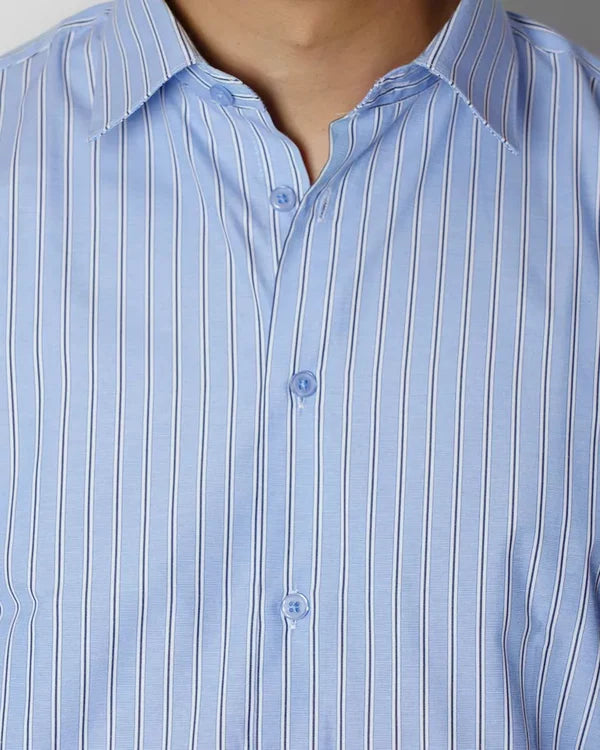 Striped Half Sleeves Shirt 2280