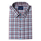 Red, Blue and White Short Sleeve Regular Fit Shirt (2282)