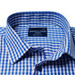 Blue, White and Grey Regular Fit Short Sleeve Shirt (2281)