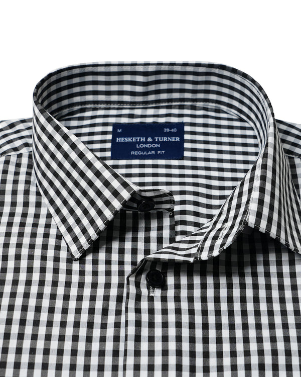 Regular Fit Short Sleeve Check Pattern Shirt (2281)