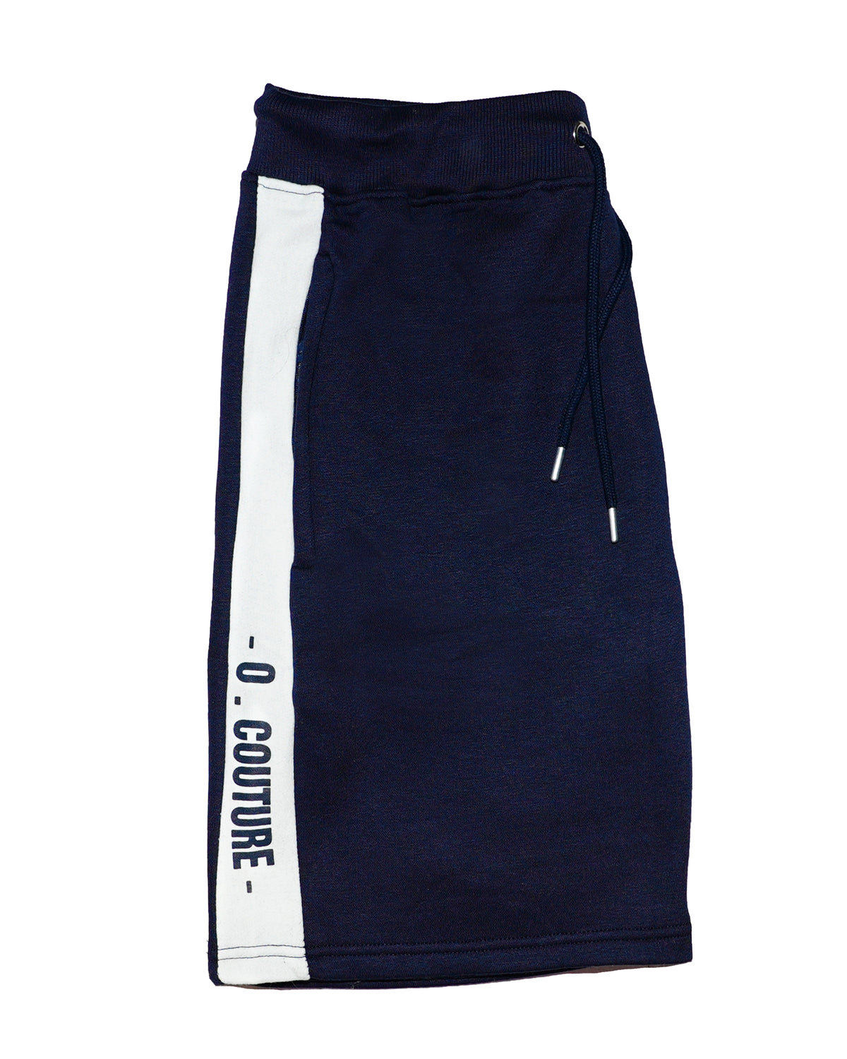 Navy Short Set with Jersey Crew Neck Jumper and Fleece Shorts (2058)