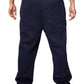 Plus Size Navy Elasticated Joggers - Regular Fit