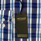 Navy Blue Check Next Image Slim Fit Shirt