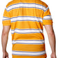 Thick Striped Pique Polo T-Shirt Slim Fit - Orange