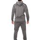 Charcoal Grey Full Zip Tracksuit With Panel Shoulder (2269)