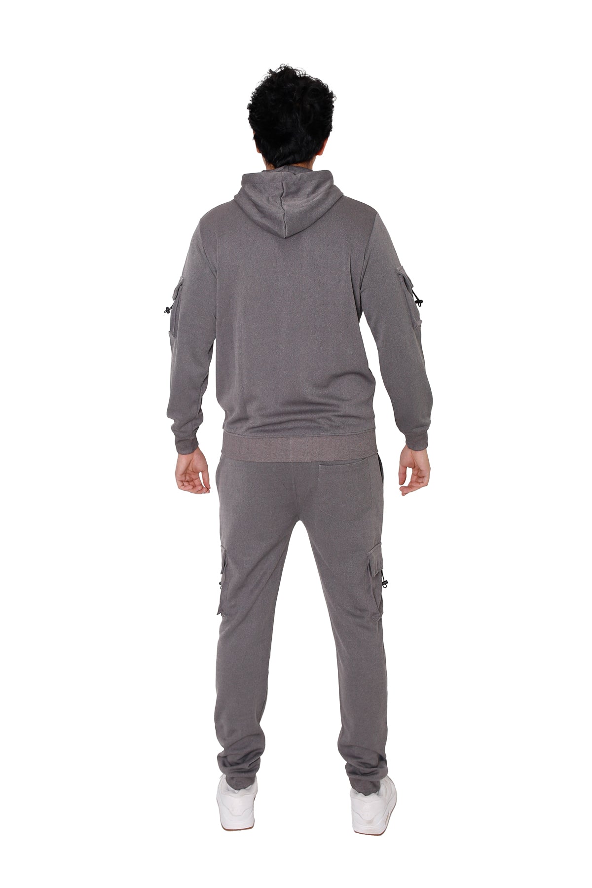 Charcoal Full Zip Cargo Tracksuit (2272)