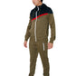 Olive Full Zip Tracksuit with Cross Panel (2273)