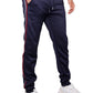 Navy Side Striped Joggers - Slim fit
