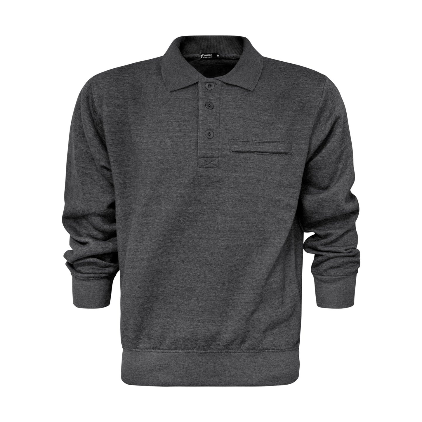 Charcoal Button-up Jumper