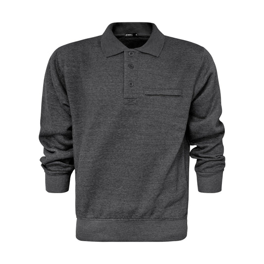 Charcoal Button-up Jumper