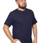 Short Sleeve Waffle Knit Henley T-Shirt - Navy