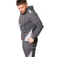 Men’s Full-Zip Fleece Tracksuit with Colour Patches on Hoodie and Joggers (2220)